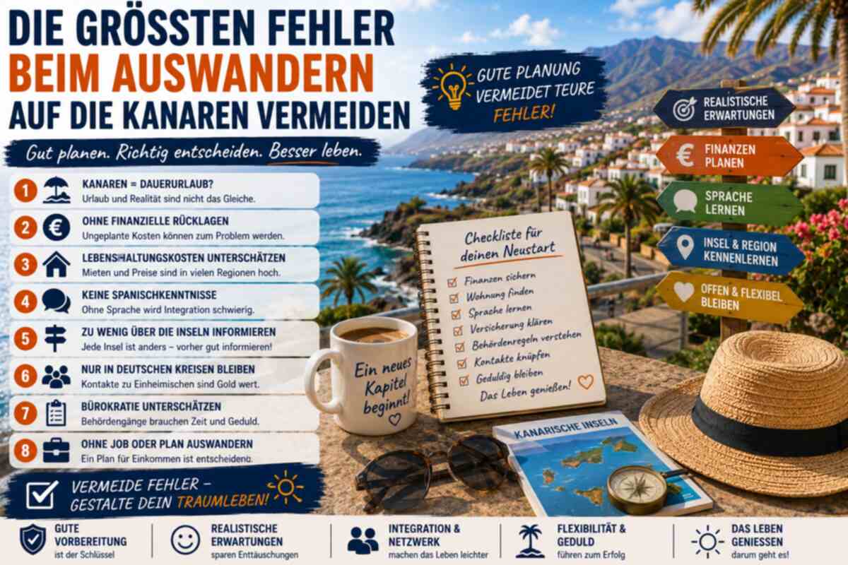 Die größten Fehler beim Auswandern auf die Kanaren vermeiden – Kanaren