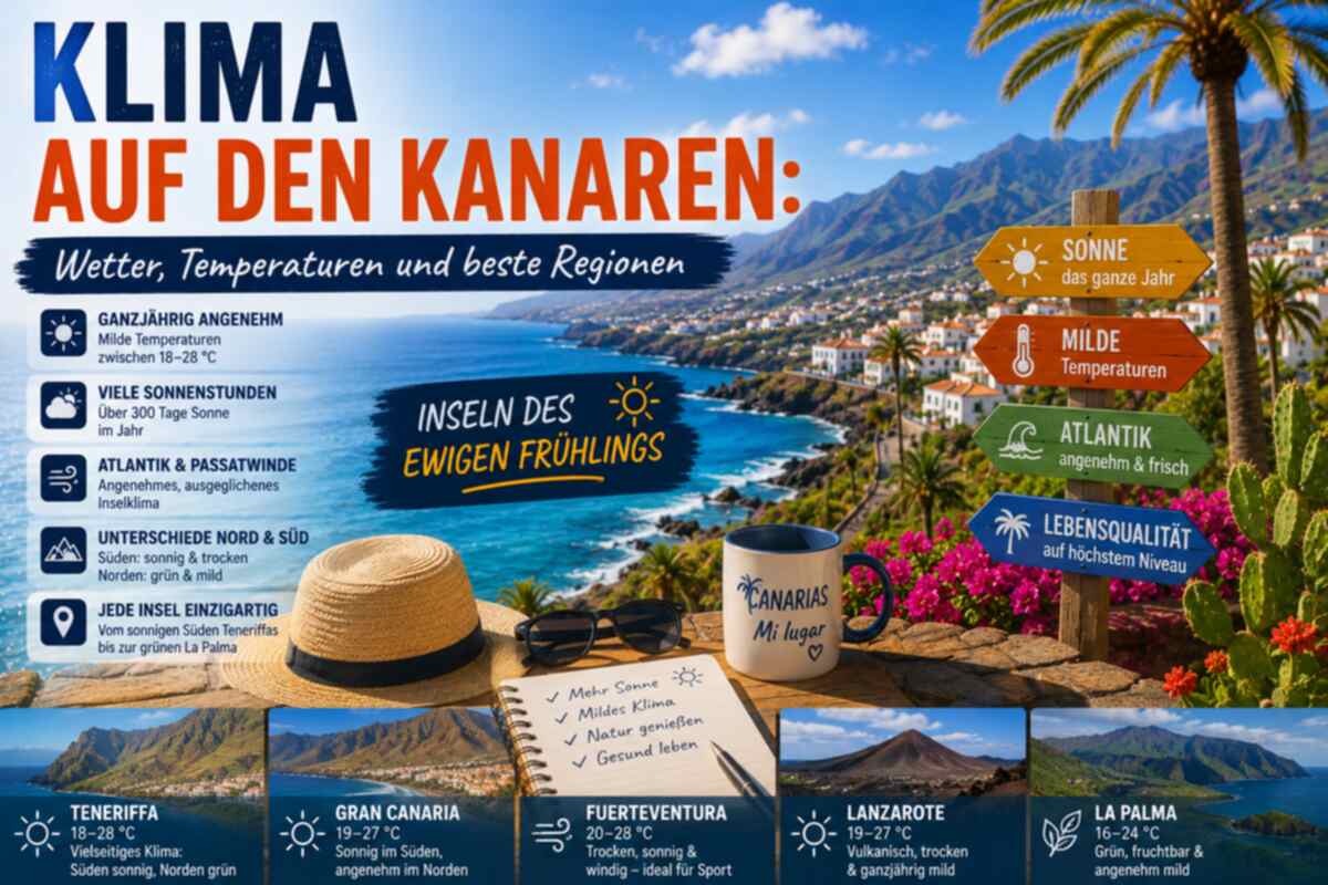 Klima auf den Kanaren: Wetter, Temperaturen und beste Regionen – Kanaren