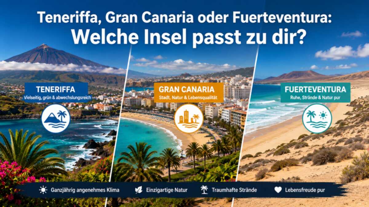 Teneriffa, Gran Canaria oder Fuerteventura: Welche Insel passt zu dir? – Kanaren