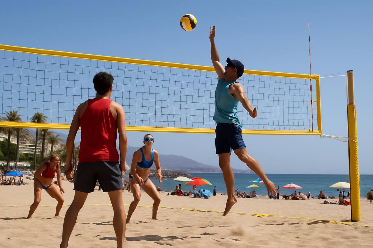 Hochkarätiger Beachvolleyball-Wettkampf an der Playa de Las Canteras lockt Besucher an – Sport (Strand)