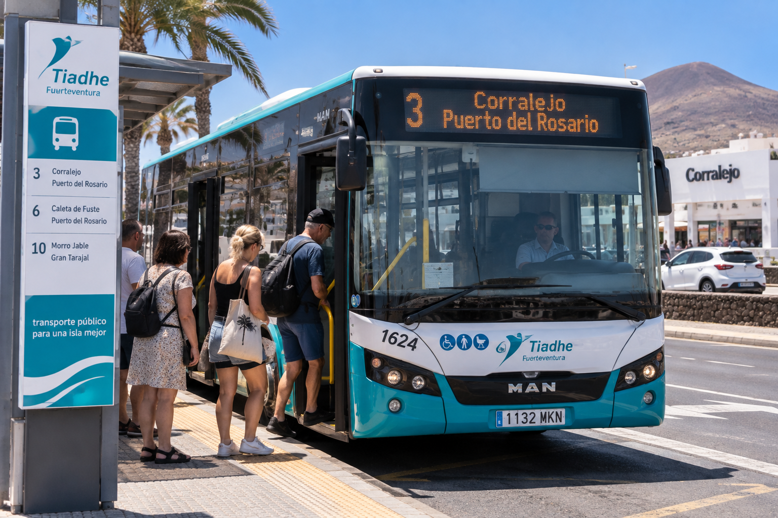 Fuerteventura stärkt Busverkehr zu den Festen von La Peña mit Sonderfahrten auf Fuerteventura (Bus)