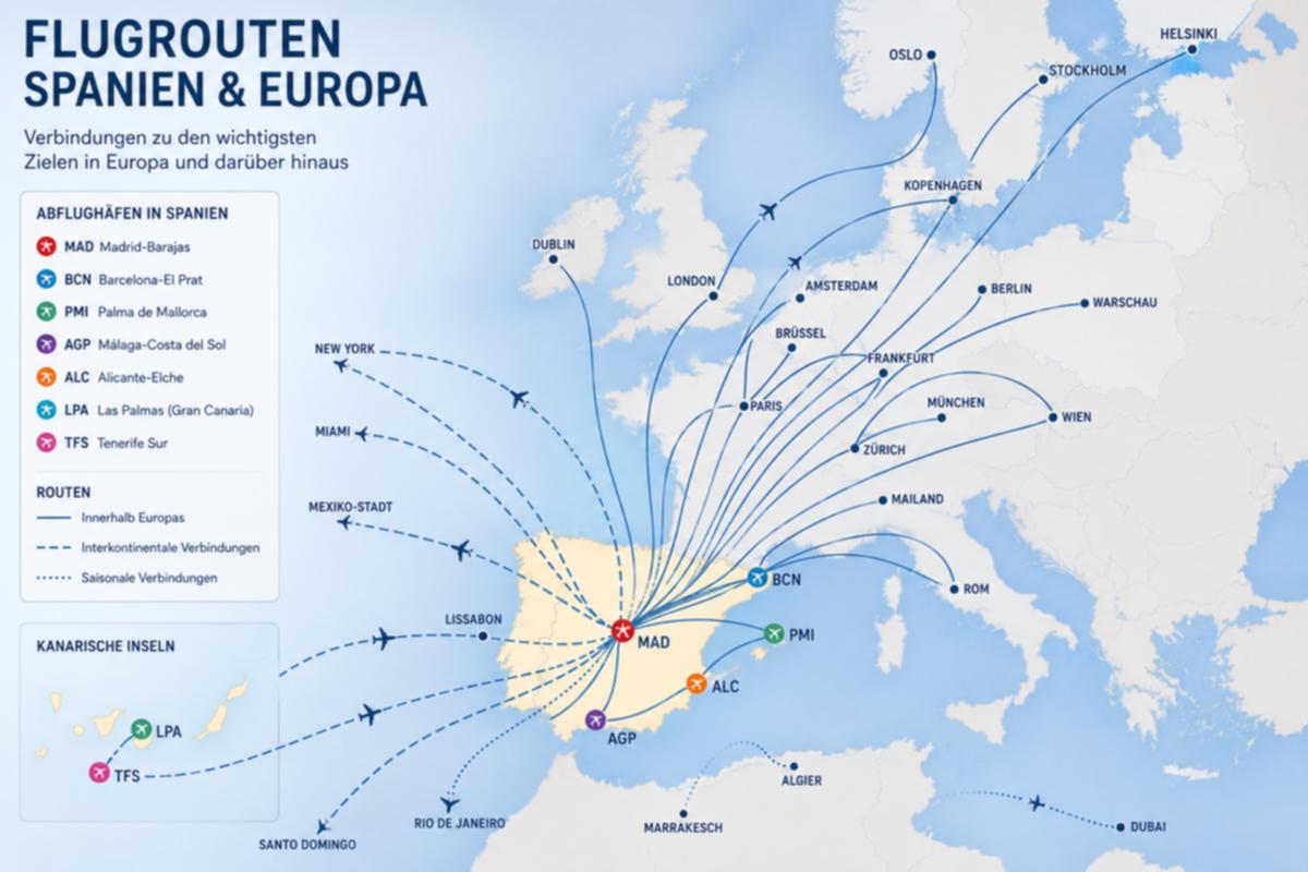 Teneriffa: Neue Flugverbindungen ab 2026 geplant – Tourismus (Flugrouten)
