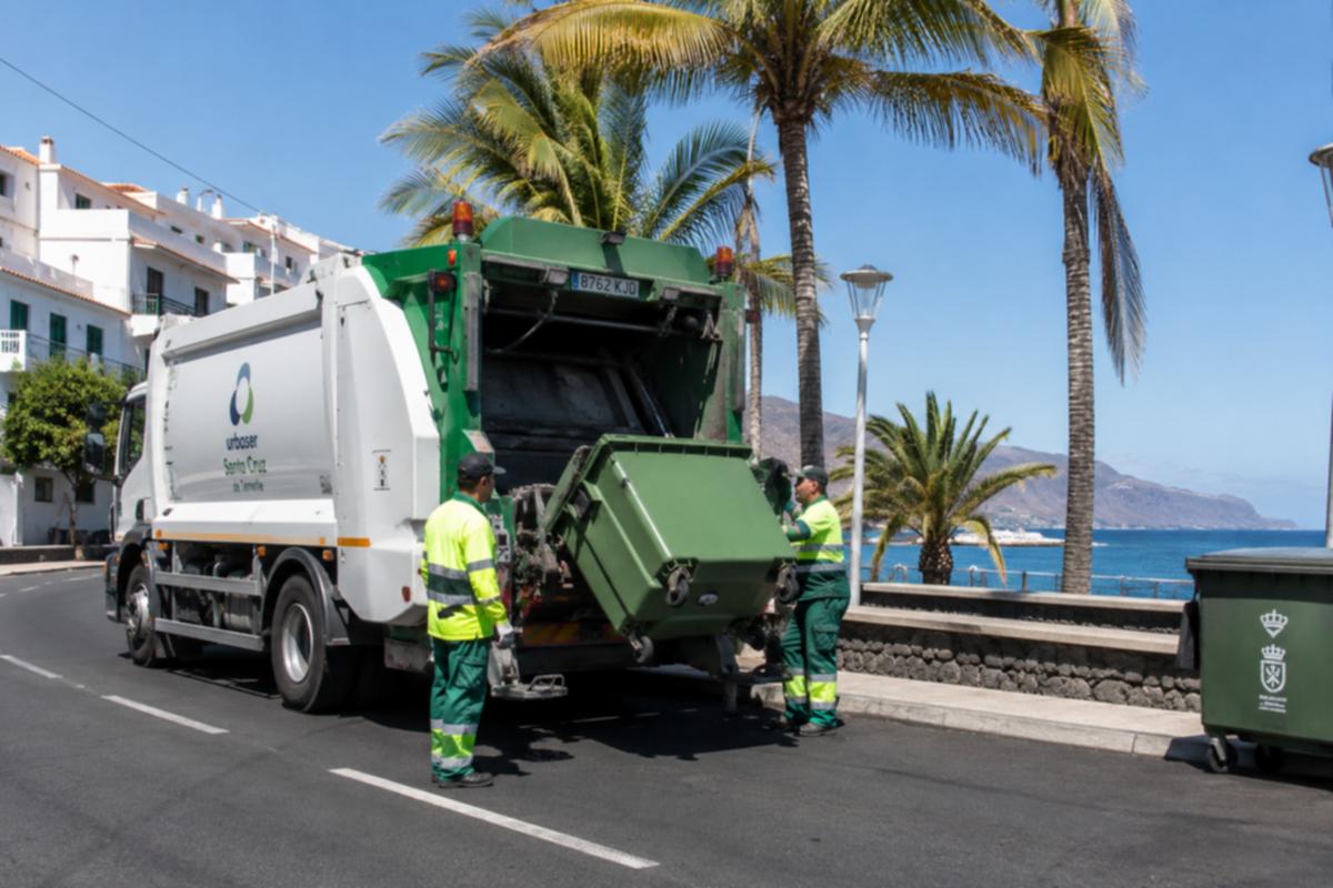 Drei Verletzte nach Müllwagenunfall in Arona, Teneriffa – Behörden (Muellwagen)