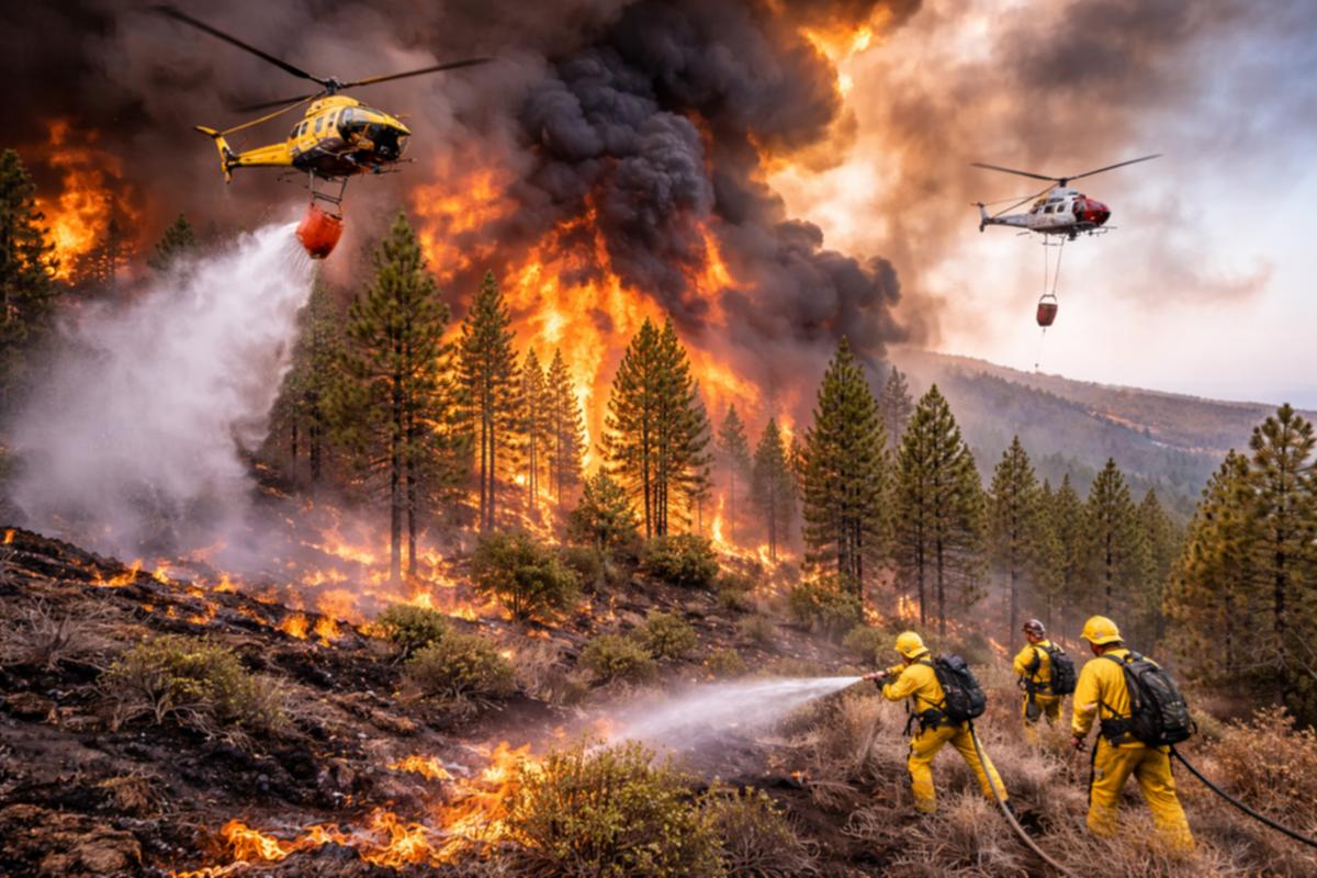Simulacro zur Brandprävention in Moya: Aktivitäten vom 27. bis 29. April in Umwelt (Waldbrand)